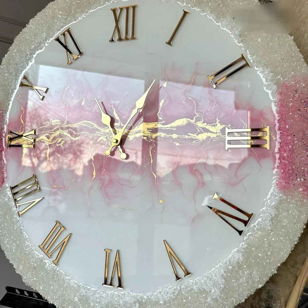 Pink Whisper Glow – Luxe Resin Timepiece